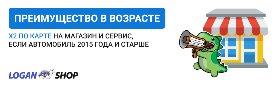 Двойная скидка на сервис в Логан-Шоп СПб