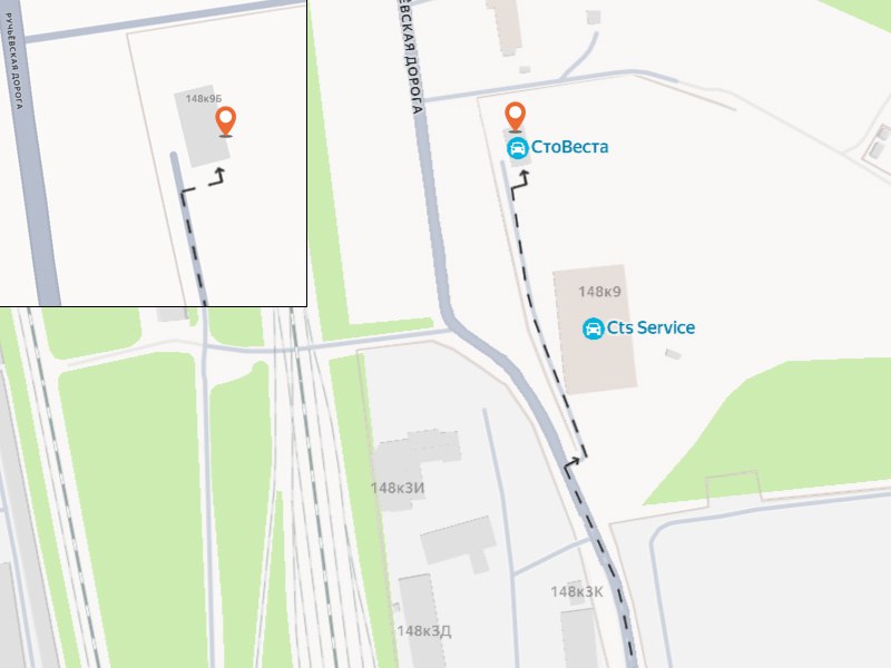 Схема подъезда к Логан-Шоп Руставели