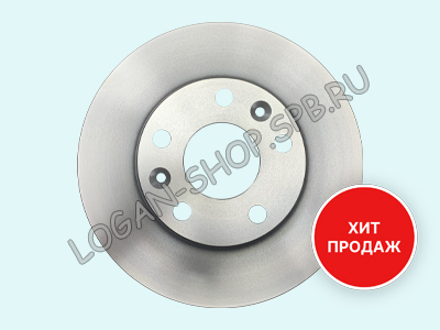 Диск тормозной вентилируемый Logan, Sandero ZF Russia (1 шт.)