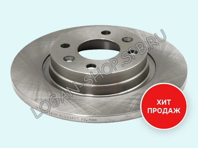 Диск тормозной Logan, Sandero Автоприбор (1 шт.)