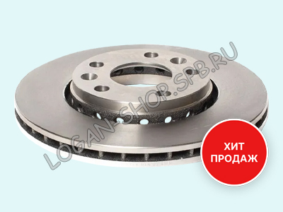 Диск тормозной вентилируемый Duster, Kaptur, Arkana 2.0, 1.5 дизель, TCe150 SUFIX (1 шт.)