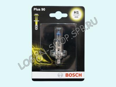 Лампа автомобильная H1 12V 55W Bosch Plus 90 1987301076