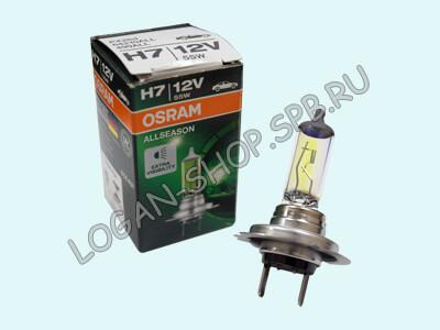 Лампа автомобильная H7 12V 55W Osram Allseason 64210ALL