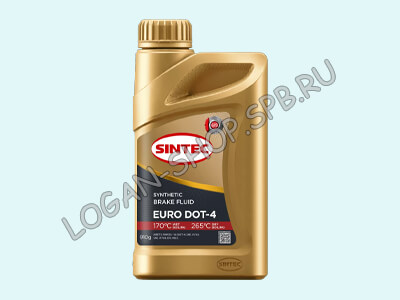 Тормозная жидкость Logan, Sandero, Duster, Kaptur, Dokker, Arkana Sintec EURO DOT4 1 л