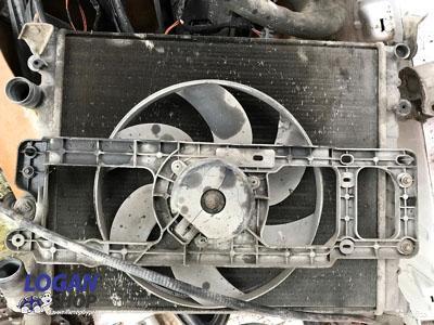Вентилятор радиатора охлаждения Logan, Sandero, Dokker 1.4/1.6 8V 2WD- замена